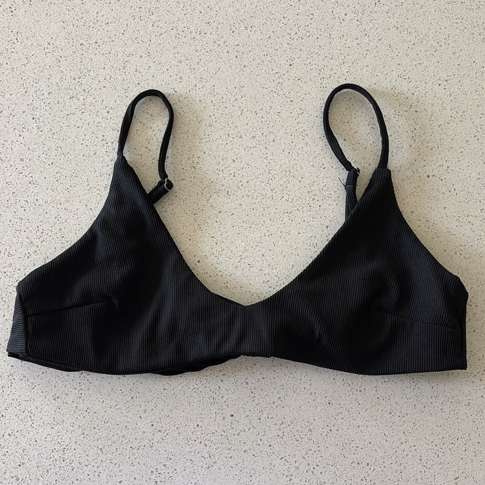 SABO SWIM Black Bikini Top size Medium